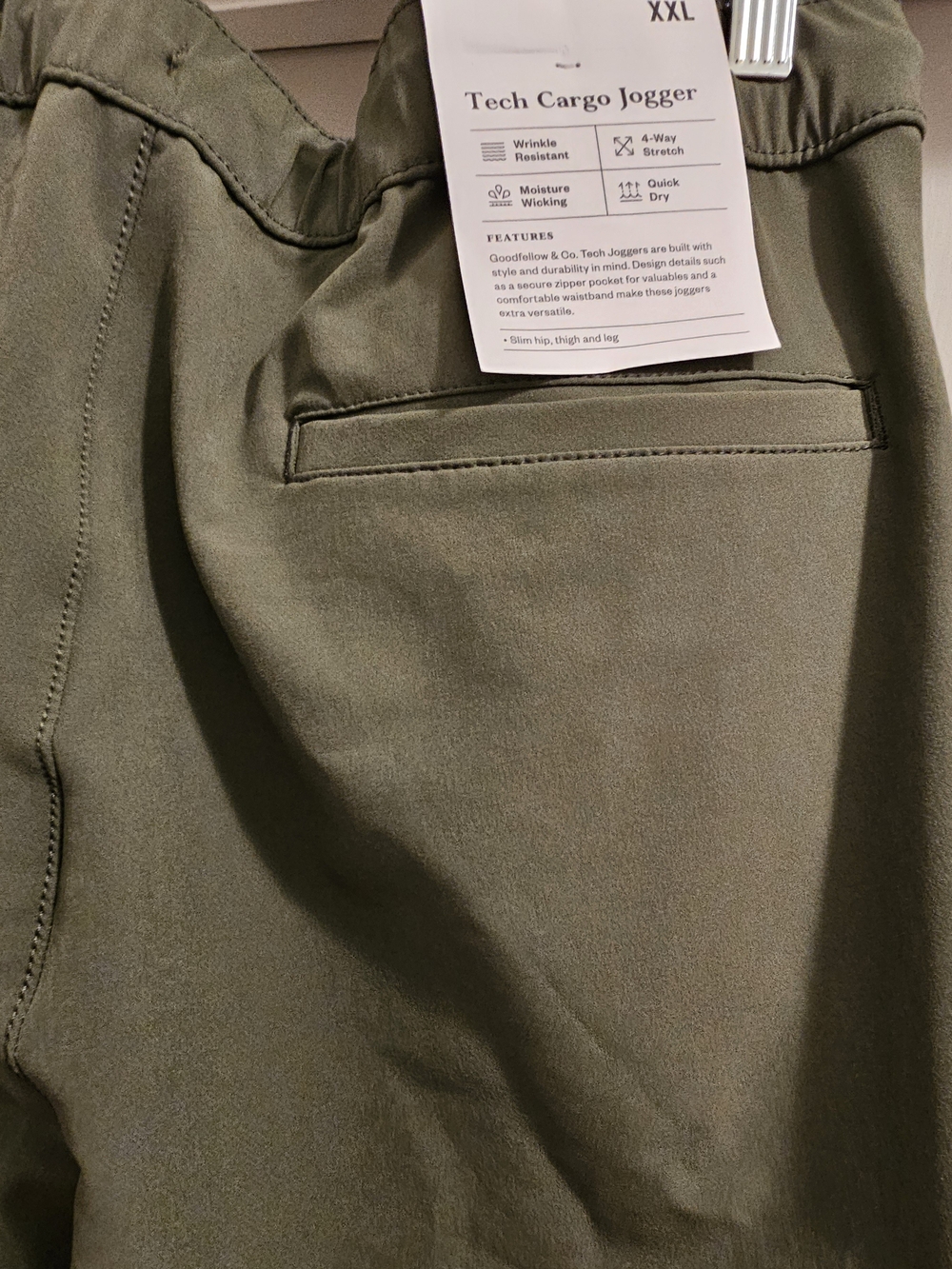 Goodfellow & Co Men's Size XXL Olive Utility Cargo Joggers - Picture 9 of 13